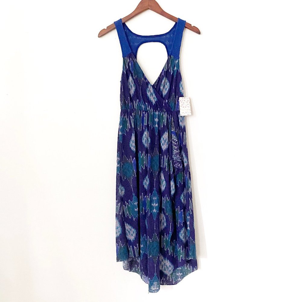 NWT Free People All Wrapped Up Ikat Midi Dress